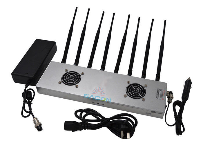 2G 3G 4G WiFi High Power Signal Jammer High Frequency With 8 Omni