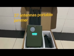 28 channels max 25 meters radius 80 minutes battery working Handheld mobile phone signal jammer