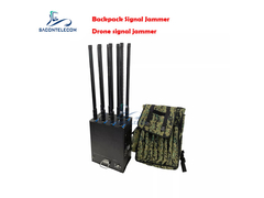 8 Bands 400w Power Man pack Drone Signal Jammer metal case Backpack UAV drone jammer