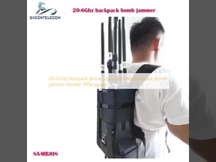 20-6Ghz Manpack drone signal jammer backpack bomb jammer blocker 100w power