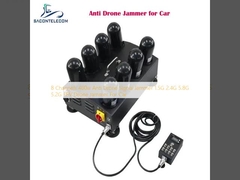 8 Channels 400w Anti Drone Signal Jammer 1.5G 2.4G 5.8G 5.2G FPV Drone Jammer For Car