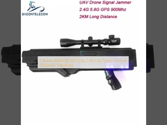 4 Bands 900MHz WiFi 5.8g 2.4G Uav Signal Jammer 5000mAh Handheld