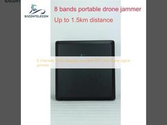 8 channels 1.5km distance portable FPV UAV drone signal jammer