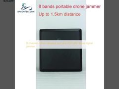 8 channels 1.5km distance portable FPV UAV drone signal jammer