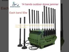 14 channels outdoor waterproof anti drone signal jammer 700w high power