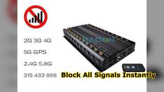 G WiFi Signal Jammer Blocker Remote Control