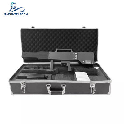 Portable Gun Type Drone Signal Jammer with 1.2KM Distance 100W Output Power and 4 Bands Frequency