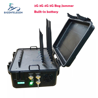 56W Cell Phone Signal Jammer 12 Bands VHF UHF RC Signal Jammer CDMA