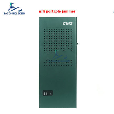 Portable WiFi Signal Jammer Blocker with 3 Channels (2.4G, 5.2G, 5.8G) and 10-15m Range