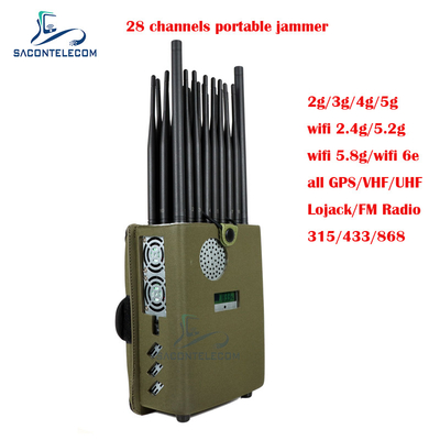 28 Channels Handheld Mobile Phone Signal Jammer