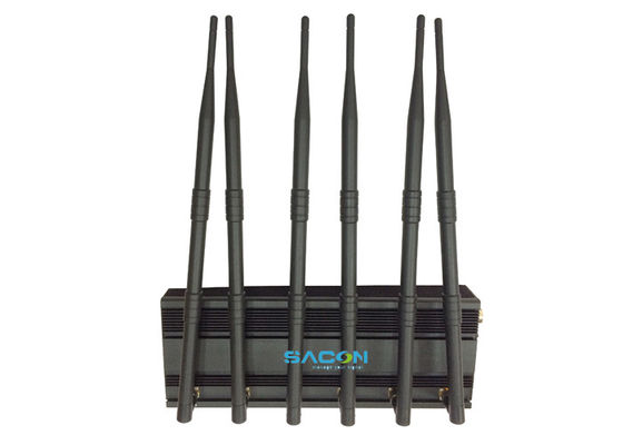 15W Power 50m Range GPS Signal Jammer with 6 Frequency Bands for Mobile Phone Signal Blocking