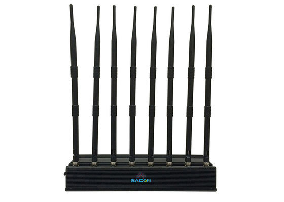 VHF UHF Mobile Phone GPS Jammer with Omni Directional Antennas and 19W Output Power