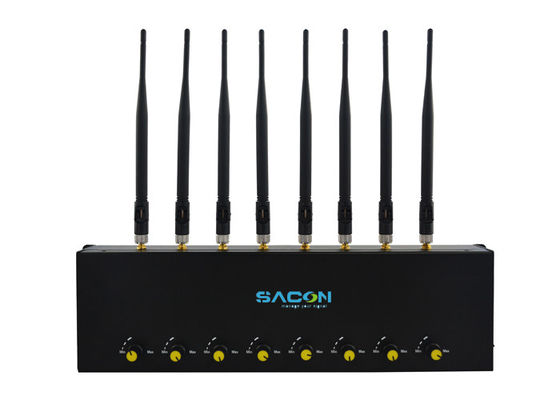 8 Antennas 20W Adjustable Output Signal Jammer Cell Phone Blocker for 3G 4G WiFi GPS