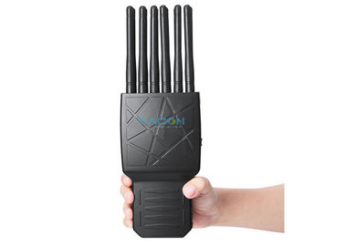 12 Bands Handheld Mobile Phone Signal Jammer Support WIFI Built In Battery