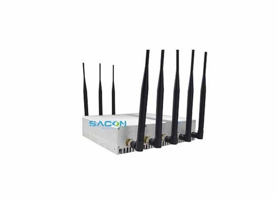 18W Output Power 8 Channels Signal Jammer with 40m Jamming Range for Mobile Phone Blocker and WiFi GPS Jammer