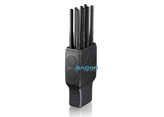 5.5W High Power Portable Signal Jammer with 8 Omni Antennas and 20M Jamming Range