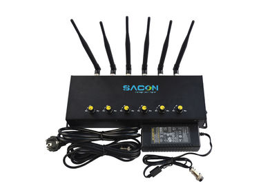 2G 3G 4G Cell Phone Signal Jammer 6 Channels With Adjustable Button