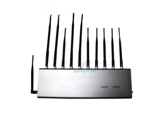 11 Antennas 22W High Power RF Signal Jammer with 25m Jamming Range for School and Conference Room