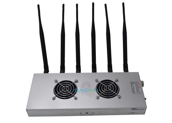 6 Channels 12W Output Power Prison Signal Jammer with 30 Meters Jamming Range
