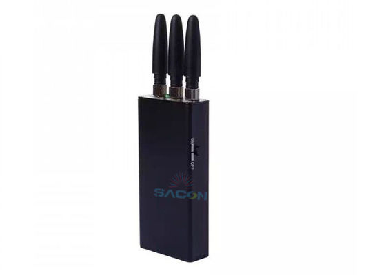 3 Antennas Pocket Cell Phone Jammer with 2000mA Battery and 5m Jamming Range