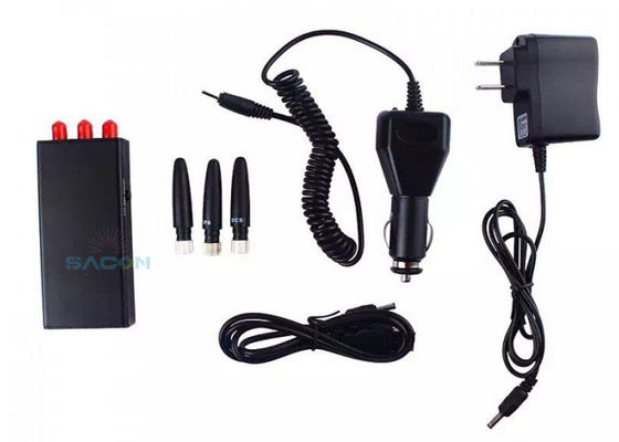 5m Range Portable GPS Jammer with 700mA Power and 3 Omni Antennas for Effective Signal Blocking