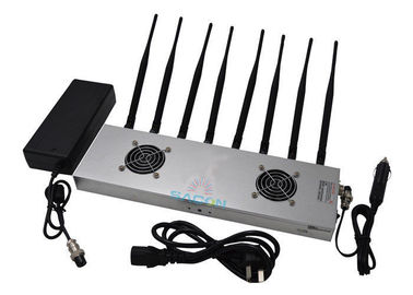 2G 3G 4G WiFi High Power Signal Jammer High Frequency With 8 Omni Directional Antennas