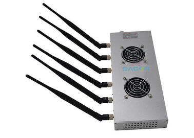 Wifi Bluetooth High Power Cell Phone Jammer 12w 6 Bands For Library