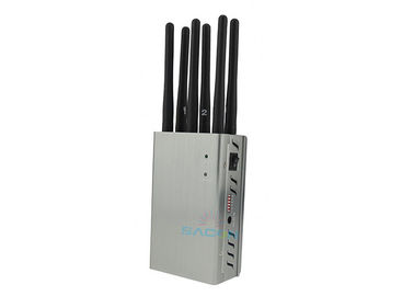 8w Portable High Power Signal Jammer 8 Bands With 30m Radius , 145 X 80 X 45mm