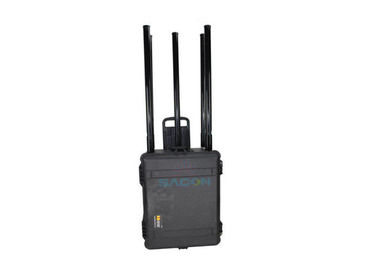 5 Antennas 150w Portable Manpack Jammer Waterproof Case With Customized Frequency