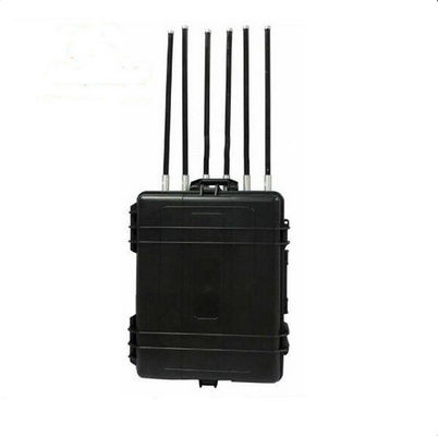 600W High Power Portable Luggage Manpack Jammer with Good Cooling System and Customizable Frequency