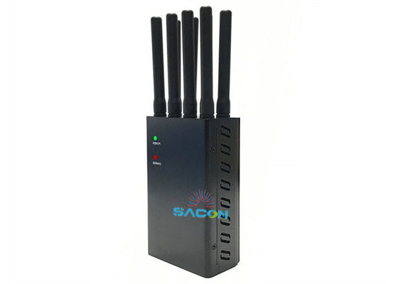 8 Channels High Power 2W Portable Signal Jammer Handheld Anti Tracking for 3G 4G GPS WiFi