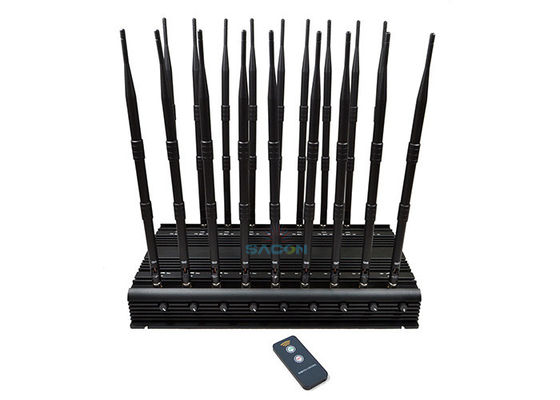 18 Channels Mobile Phone Signal Jammer 42W High Power Blocks All GPS Signals