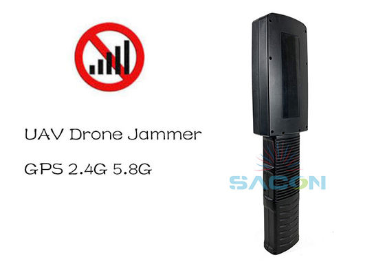 20W Portable UAV Signal Jammer with 500m Range and LED Display for Drone Jamming