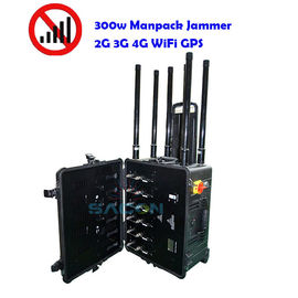 300w Backpack Jammer Prison Military Using Bomb Blcok 2G 3G 4G 5G WiFi Up To 500m