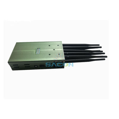 10 Bands Handheld Signal Jammer with 20m Radius for Cell Phone Blocking