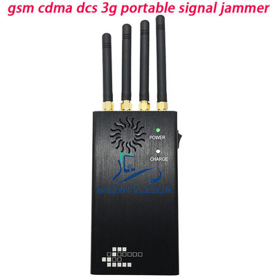 2W Portable Signal Jammer with 15m Range Blocks 2G 3G 4G Mobile Phone Signals
