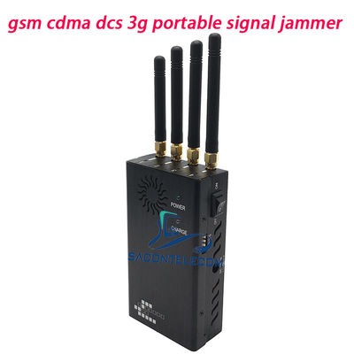 4 Channels 2W Power 15m Range Portable Signal Jammer and Mobile Phone Jammer for WiFi GPS Blocking
