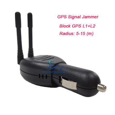 Portable GPS Signal Jammer with 15m Range for L1 L2 Frequencies