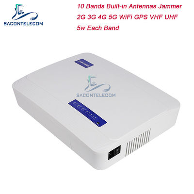 50W High Power Mobile Phone Signal Jammer Blocks 2G 3G 4G 5G GPS WiFi with 20-60m Jamming Radius