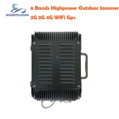 135W 300m Range 6 Channels Mobile Phone Signal Jammer and UAV Drone Jammer for Prison Jamming System