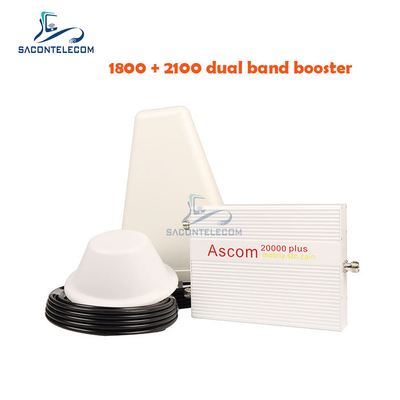 1800mhz 2100mhz Dual Band Amplifier AGC B1 B3 Ascom 8000sqm