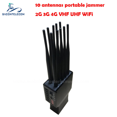 20m Portable Signal Jammer GSM DCS CDMA 3G 4G WiFi 4500mAh
