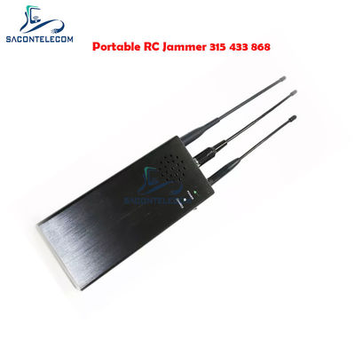 10W Output Power Car Remote Signal Jammer with 100m Jamming Radius and 8000mAh Battery