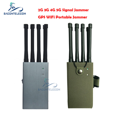 8w 8 Antennas Prison Cell Phone Jammers 30m Radius for GPS WiFi 2G 3G 4G 5G