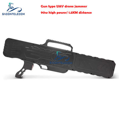 Portable Drone Signal Jammer with 2KM Distance 90W Power and Built-in Battery for UAV Defense