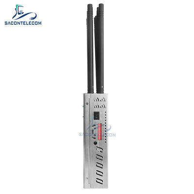 12 Bands 20W Handheld Signal Jammer with 20m Radius for 2G 3G 4G 5G WiFi GPS Lojack VHF UHF