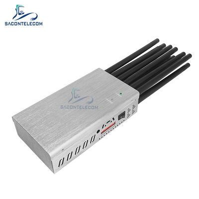 12 Channels 20W Power 2 Hours Battery Portable WiFi Jammer for Cell Phone GPS Signal Blocker