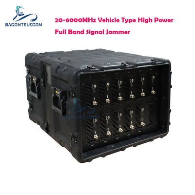 Full Band Convoy Bomb Jammer 20 - 6000MHz Vehicle Type High Power 720w