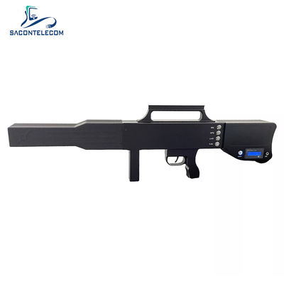 Portable Gun Type Drone Signal Jammer with 1.2KM Distance 100W Output Power and 4 Bands Frequency