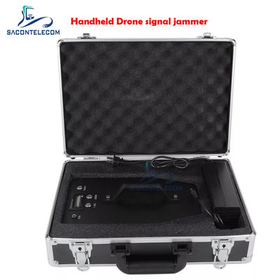 70W Power UAV Signal Jammer with 800m Range and Built-In Antennas Portable Drone Frequency Scrambler